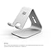 elago® P2 Stand - [Premium Aluminum][Ergonomic Angle][Cable Management] - for iPad and Tablet PC (Silver)