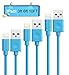 iPhone Charger,Extra Long Durable USB Data Cable Lightning Cord Charging Wire (3ft,6ft,10ft) for iPhone 7 7 Plus 6s Plus 6s 6 Plus 5s SE iPad iPod (Blue)