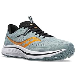 Saucony Omni 21 Men's Running Shoe, Slate/Black, 7.5