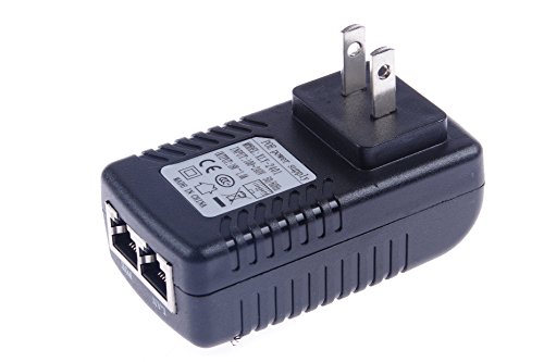 LM YN 18V 1A POE Power Supply Injector Ethernet Adapter with Wall Plug IEEE 802.3AF Compliant 10/100Mbps for IP camera, IP phone, Wireless IP point and other PoE devices - Thumbnail 3