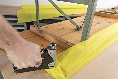 wolfcraft Tacocraft 7 Handtacker Set 7089000 / Leistungsstarker Werkzeugtacker mit regulierbarer Schusskraft inkl. 1000… – Bild 5