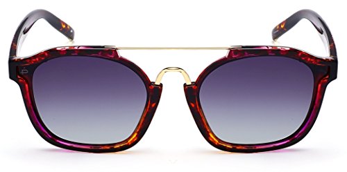 PRIVÃ‰ REVAUX â€œThe Underdogâ€ Handcrafted Designer Retro Square Polarized Sunglasses For Men & Women (Tortoise)