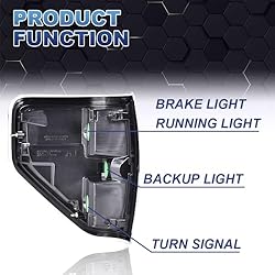 PIT66 Tail Lights, Compatible with 2009 2010 2011