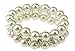 HONEYJOY Women Classical Two Rows Beige Beads Bracelet Simulate Waterfresh Pearl Strand Jewelry