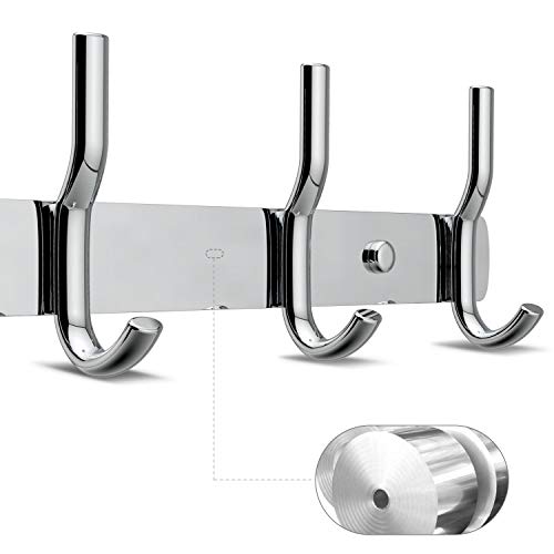 kubvici 2 Pack, Coat Hook, Stainless Steel Wall Mounted Hook Rack with