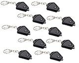 Finware 10 Pack Micro Light LED Keychain Mini Flashlight, Ultra Bright Key Ring Light Torch, Batteries Included