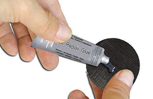 Galactic Xtreme (2 Pack) Trampoline Mat Repair Kit - Repair Holes Tears - Two 4 Inch Round Patches & Glue Tube with 2 Nitrile Glove - Thumbnail 3