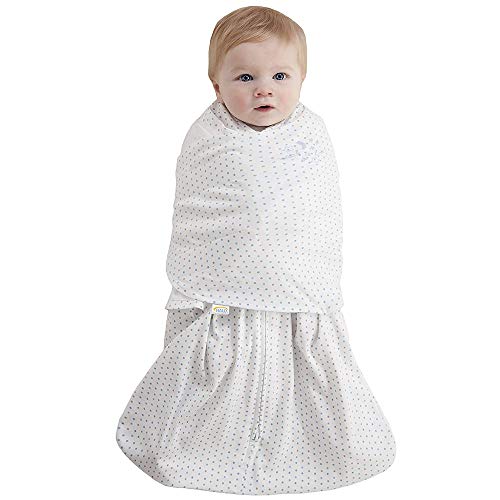 HALO 100 Cotton Sleepsack Swaddle, 3Way Adjustable Wearable Blanket
