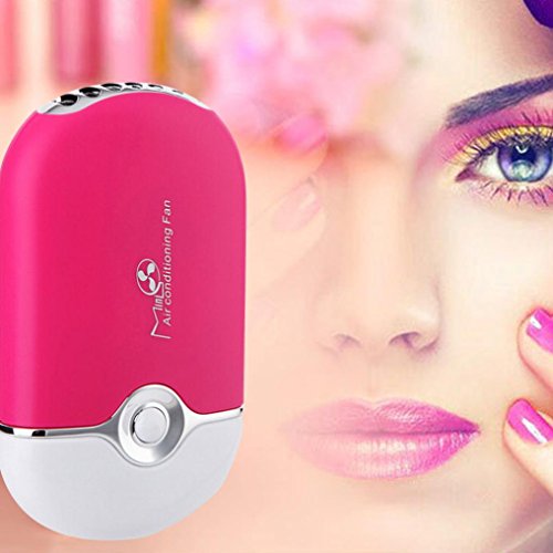 Auwer Eyelash Hair Dryer Blower Mini Air Conditioning USB Rechargeable Fan