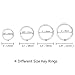 Selizo 60 Pieces Key Rings for Home Car Keys Organization (Four Sizes)