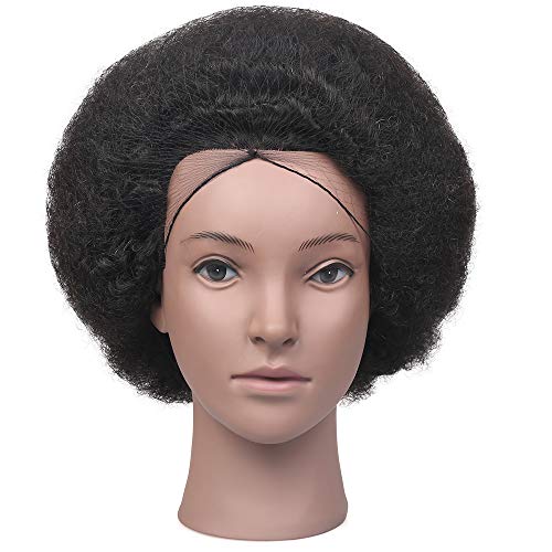 Afro mannequin head for braiding 100% human hair Clearance