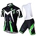 X-TIGER Men's Cycling Jersey Set,Biking Short Sleeve Set with 5D Gel Padded Shorts,Cycling Clothing Set for MTB Road Bike