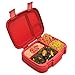 Bentgo® Fresh – Leak-Proof, Versatile 4-Compartment Bento-Style Lunch Box with Removable Divider, Portion-Controlled Meals for Teens and Adults On-The-Go – BPA-Free, Food-Safe Materials (Red)