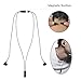 ADAX Best Lightweight Magnetic Wireless Earbuds with Mic Sprot Around The Neck Bluetooth Headphones for Running Workout Neckband Headset Necklace in Ear Earphones with Microphone for iPhone,Black