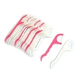 100 Pcs Dental Floss Picks Waxed Teeth Toothpicks Stick Oral Care