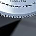 HICO 12-Inch 120-Tooth TCG Aluminum and Non-Ferrous Metal Saw Blade with 1-Inch Arbor, Metal-Cutting Circular Saw Blade