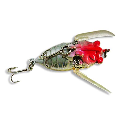 bouti1583 Fishing Tackle Lure Snakehead Bass Killer Insect Cicada Freshwater Bait 6g