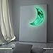 Wall Stickers,GOODCULLER 3D Luminous Large Moon Fluorescent Wall Sticker Removable Glow In The Dark Sticker Background Decorated Decal Home Decor