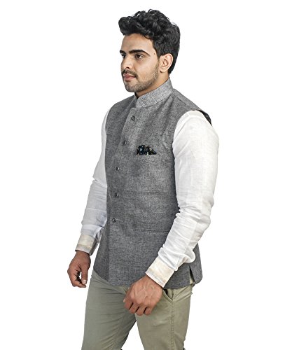 royal men's cotton blend nehru jacket