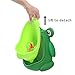 Dshengoo Frog Pee Training Toilet-Training Potty, Green, Polypropylene