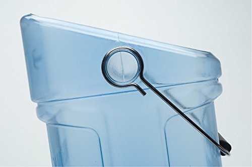 Rubbermaid 9F53 5.5 gallon Capacity, 10.5" Length x 13.3" Width x 17.8" Height, Transparent Blue Color, Safe Ice Tote