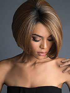Amazon Com Gnimegil Brown Short Bobs Cut Wigs Fashion Asymmetric