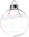 Darice Iridescent, Heavy Duty, Round Glass Balls – Removable Top - Can Be Painted, Embellished and Filled – Make Customized Holiday Ornaments – Perfect for Crafting and Winter Décor, 60mm (10 pieces)