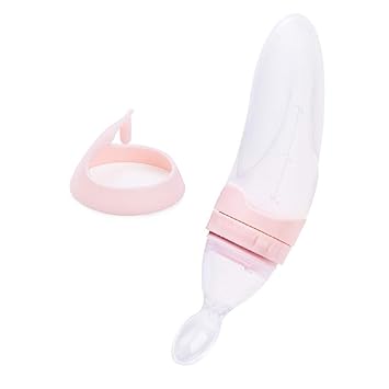 Amazon Com Baby Feeding Spoon Silicone Squeeze Food Dispensing