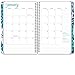 HARDCOVER Academic Planner 2019-2020: (June 2019 Through July 2020) 5.5 Daily Weekly Monthly Planner Yearly Agenda. Bonus Bookmark, Pocket Folder and Sticky Note Set (Blue Bloom)
