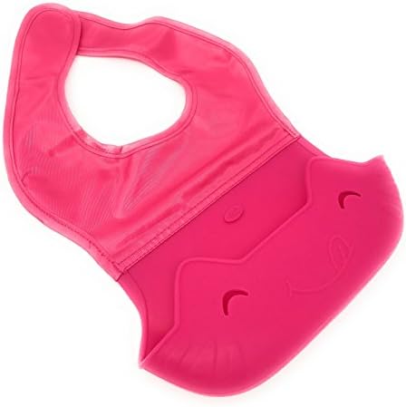 We The Planet Soft, Waterproof Silicone Baby Bib (Pink)