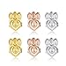 YAVIS [Update] Earring Backs Earring Lifters - 3 Pairs of Adjustable Hypoallergenic Earring Lifts for Women Ear Lobe Support Patches(18k Gold Plated, Silver Plated, Rose Gold Plated-Crown Style)