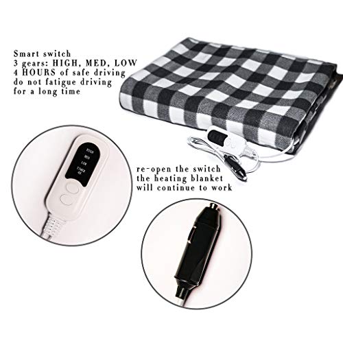 DaoAg Car Supplies Winter Car Constant Heating Blanket Travel Camping Picnic Heater