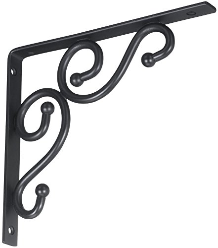 Stanley Hardware S250-590 773BC Ornamental Shelf Bracket in Black