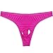 CHICTRY Men's Sexy Jock Strap Briefs Open Front Hole Underwear G-string Thongs Rose X-Large(waistline 27.5-42.5