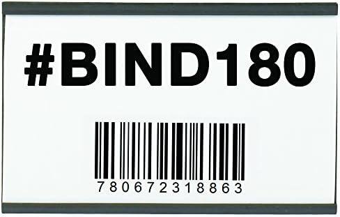 Ship Now Supply SNLH197 Magnetic"C" Channel Cardholders, 3" x 5", Width, 3" Length, Black (Pack of 25)