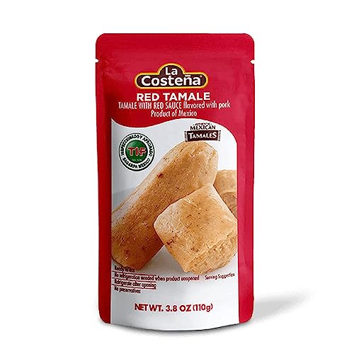 LA COSTEÑA PORK FLAVORED TAMALE ROJO (SINGLE)