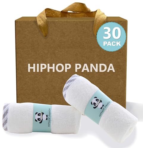 hiphop panda baby washcloths 30 pack