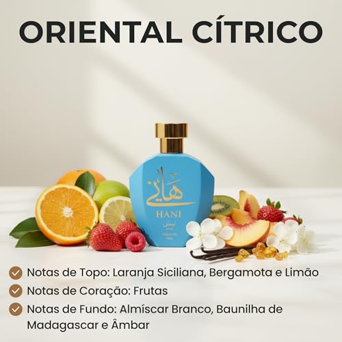 Perfume Masculino Árabe Hani Parfum Niche Oriental Erba 75ml Eau de Parfum