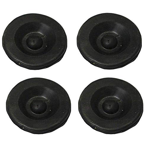 (KS) Set of 4pc Dexter EZ Lube TYPE Trailer Camper RV Axle Rubber Grease Plug Hub Dust CAP -with 1 1/8" Hole