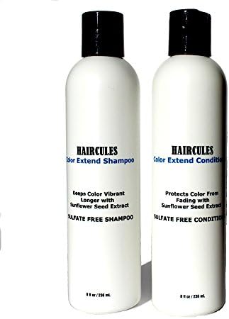Shampoo Color Treated Hair &amp; Conditioner Set 8 oz Sulfate Free Moisturizing with Lavender Oil &amp; Sunflower Seed Extract To Preserve Protect Hair Color. All Hair Types Men Women Kids 100% Color Safe