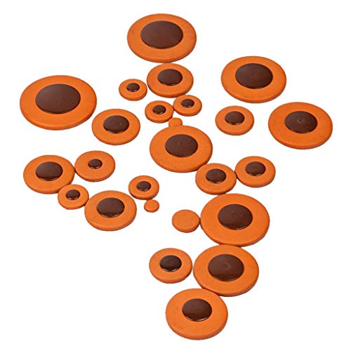 image for Baosity 25 Pieces of Set Leather Alto Saxophone Pads for Yamaha Saxoph