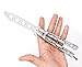 MAIYU Butterfly Knife Trainer Comb Training, Dragon Metal Practice Balisong Steel Dull Knife with Sheath (Knife)