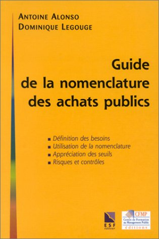 Guide de la nomenclature des achats publics