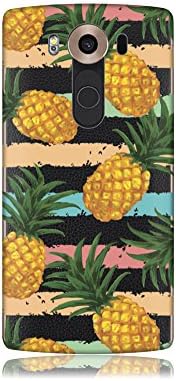 LG V10 Clear TPU Design Silicone Skin Case by ThePhoneCovers (Summer Pineapple)