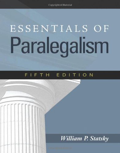 Download Essentials of Paralegalism Download Essentials of Paralegalism