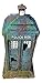 Old Style 1960's Police Box Aquarium Ornament Decor, Fish Safe Polyresin, 7 Inches Tall | Aquarium Fish Tank Tardis Fish Hideout House Resin Ornament, Blue Decoration
