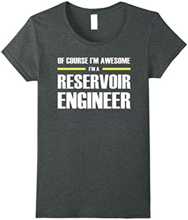 Womens Reservoir Engineer Gifts I'm Awesome Relaxed Fit T-Shirt Medium Dark Heather