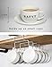 bafvt Coffee Mug Holder - 304 Stainless Steel Cup Rack Under Cabinet, 10Hooks, Fit for The Cabinet 0.8