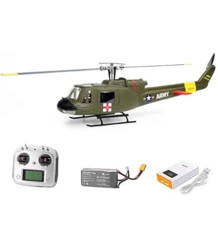 Amazon.com: XMBRICDIYY RC Helicopter for Adults, UH1-V4 Huey 470