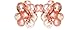 Pristine Parties Best Rose Gold Confetti Balloons for Party | 18 Pack Premium 100% Latex Balloons | 4 Mylar, 6 Clear Confetti, 8 Shiny Matte